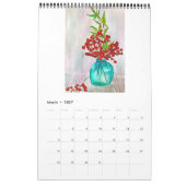 Zeitgenössische Wasserfarben-Kunst-Kalender von Sa Kalender (Mär 2027)