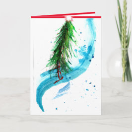 Zeitgenössische Weihnachtsbaumkapelle Karte