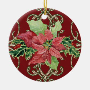 Zeitgenössische Weihnachtsfeier Keramik Ornament