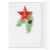 Zeitgenössische Weihnachtskarte des Roten Sterns (Innen (Links))