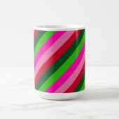 Zeitgenössische Weihnachtsstreifen  Kaffeetasse (Mittel)