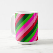 Zeitgenössische Weihnachtsstreifen  Kaffeetasse (Vorderseite Links)