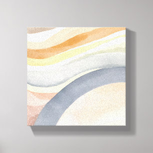 Zeitgenössische Wellen   Neutrale moderne Wasserfa Leinwanddruck