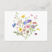 Zeitgenössische Wildblumen auf der Wiese, die gut Begleitkarte (Rückseite)