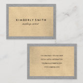 Zeitgenössische Zwei-Tonen-Textur Visitenkarte (Vorne/Hinten)