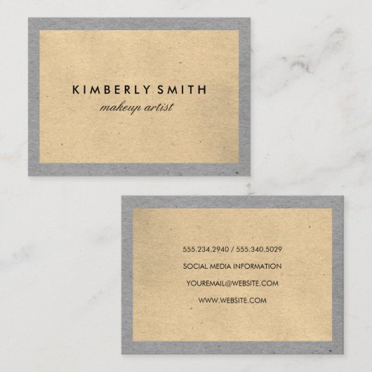 Zeitgenössische Zwei-Tonen-Textur Visitenkarte (Vorne/Hinten)