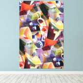 Zeitgenössischer Abstrakter Kubismus im Stil des D Leinwanddruck (Insitu (Holzboden))