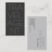 Zeitgenössischer Agent für Graureisen Visitenkarte (Vorne/Hinten)