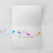 zeitgenössischer Geburtstag in Schwarz Karte (Innenseite)