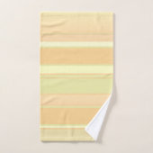 Zeitgenössischer gestreifter Pfirsich, Creme, leic Badhandtuch Set (Handtuch)