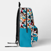 Zeitgenössischer Graffiti-Druck-Rucksack Bedruckter Rucksack (Links)
