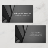 Zeitgenössischer grauer Hintergrund Visitenkarte (Vorne/Hinten)
