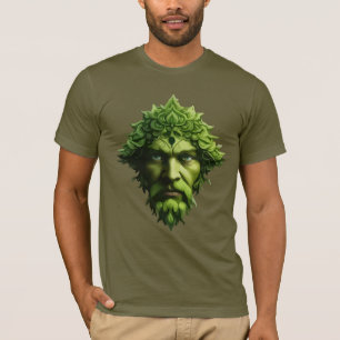 Zeitgenössischer heidnischer keltischer Greenman T-Shirt