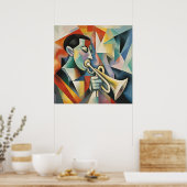 Zeitgenössischer Jazzmusiker Poster (Küche)