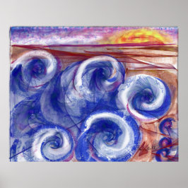 Zeitgenössischer Juwelenton Europa Poster