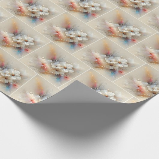 Zeitgenössischer Kosmos Abstraktes Design Geschenkpapier (Ecke)