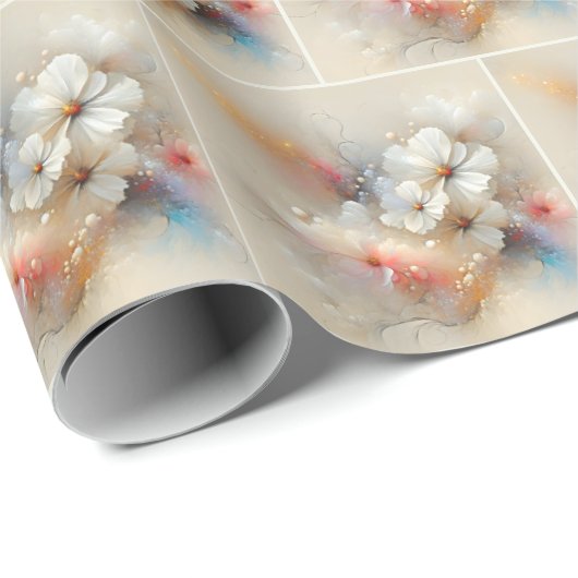 Zeitgenössischer Kosmos Abstraktes Design Geschenkpapier (Rolleneckpunkt)