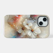 Zeitgenössischer Kosmos Abstraktes Design iPhone 15 Hülle (Rückseite (Horizontal))