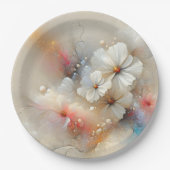 Zeitgenössischer Kosmos Abstraktes Design Pappteller (Vorderseite)