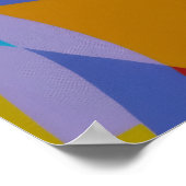 Zeitgenössischer Kunstdruck Orange Contemporary De Poster (Ecke)