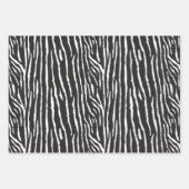 Zeitgenössischer Leopard und Zebra Geschenkpapier Set (Vorderseite)