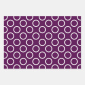 Zeitgenössischer Lila Polka Dot Geschenkpapier Set (Vorderseite 2)