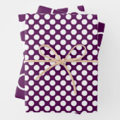 Zeitgenössischer Lila Polka Dot Geschenkpapier Set (Beispiel)