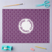 Zeitgenössischer Lila Polka Dot Seidenpapier (Basteln)