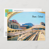 Zeitgenössischer Look der Gewerkschaft Station, De Postkarte (Vorne/Hinten)