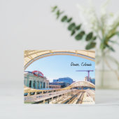 Zeitgenössischer Look, Gewerkschaft Station, Crane Postkarte (Stehend Vorderseite)