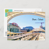 Zeitgenössischer Look, Gewerkschaft Station, Crane Postkarte (Vorne/Hinten)