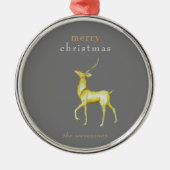 Zeitgenössischer Minimalistischer Weihnachtsgoldsc Ornament Aus Metall (Vorne)