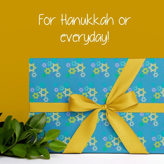 Zeitgenössischer Multicolor Star von David Geschenkpapier