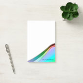 Zeitgenössischer Regenbogen Post-it Klebezettel (Büro)