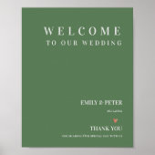 Zeitgenössischer Sage Grüne Begrüßung zu unserer H Poster (Vorne)