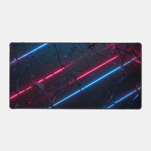 Zeitgenössischer Schatterglas-Abstrakter Neon Schreibtischunterlage (Vorderseite)