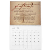 Zeitgenössischer Schrifts-Kunst-Kalender Kalender (Mär 2026)