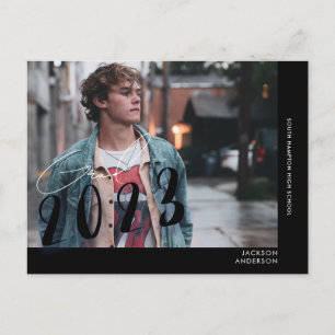 Zeitgenössischer Schüler Casual Foto Abschluss Sch Postkarte