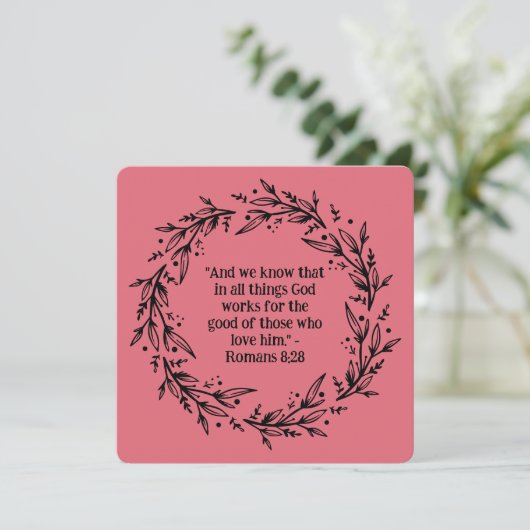 Zeitgenössischer Schwarzer Blumenreath Religious B (Stehend Vorderseite)