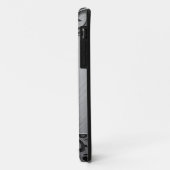 Zeitgenössischer silberner metallischer Case-Mate iPhone hülle (Hinten/Links)