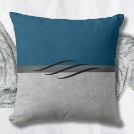 Zeitgenössischer Slate Blue Zuhause Décor Pillow Kissen