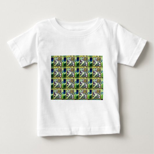 Zeitgenössischer Spaß Mosaikkunst Print - Eine spi Baby T-shirt (Vorderseite)