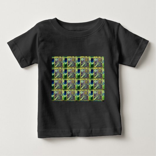 Zeitgenössischer Spaß Mosaikkunst Print - Eine spi Baby T-shirt (Vorderseite)