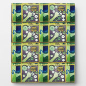 Zeitgenössischer Spaß Mosaikkunst Print - Eine spi Fotoplatte (Vorderseite)