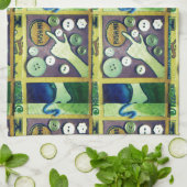 Zeitgenössischer Spaß Mosaikkunst Print - Eine spi Küchentuch (Gefaltet)