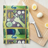 Zeitgenössischer Spaß Mosaikkunst Print - Eine spi Küchentuch (Viertel Falte)