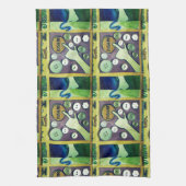 Zeitgenössischer Spaß Mosaikkunst Print - Eine spi Küchentuch (Vertikal)