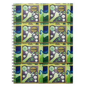 Zeitgenössischer Spaß Mosaikkunst Print - Eine spi Notizblock