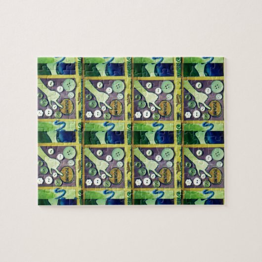 Zeitgenössischer Spaß Mosaikkunst Print - Eine spi Puzzle (Horizontal)