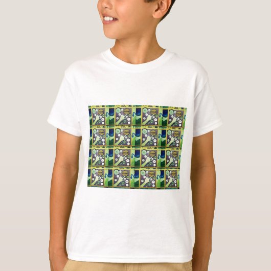 Zeitgenössischer Spaß Mosaikkunst Print - Eine spi T-Shirt (Vorderseite)